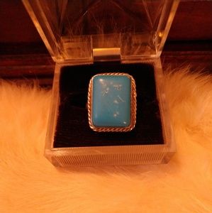Tibetan Silver and turquoise ring